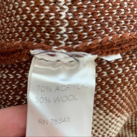 COCOGIO Tribal Cardigan Sweater Small Long Open Front Fringe Italy NWT *New*. - Picture 5 of 8